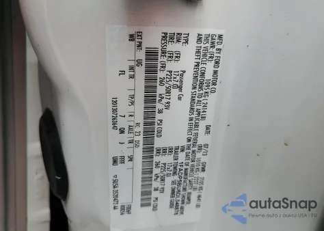 2013 Ford C-Max Sel z USA, uszkodzony, nr VIN 1FADP5BU6DL548878